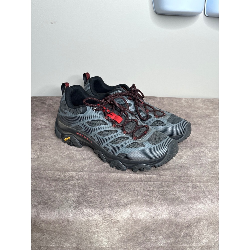 Merrell Moab 3 Edge Mens 10.5 Grey Red Hiking Trail Shoes J035901